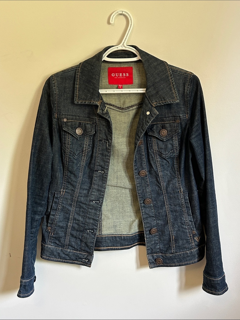 GUESS Dark Blue Denim Jacket - Women's Jean Jacket
